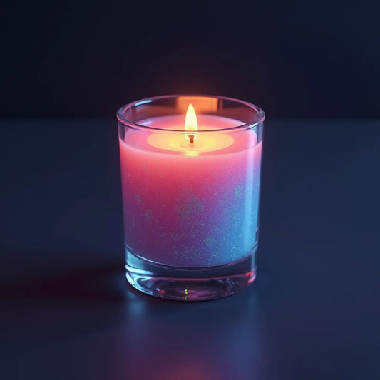 Y2K Cyber Holo Soy Candle Nostalgic Glow Modern Vibe - ALWAYS DUMPIN