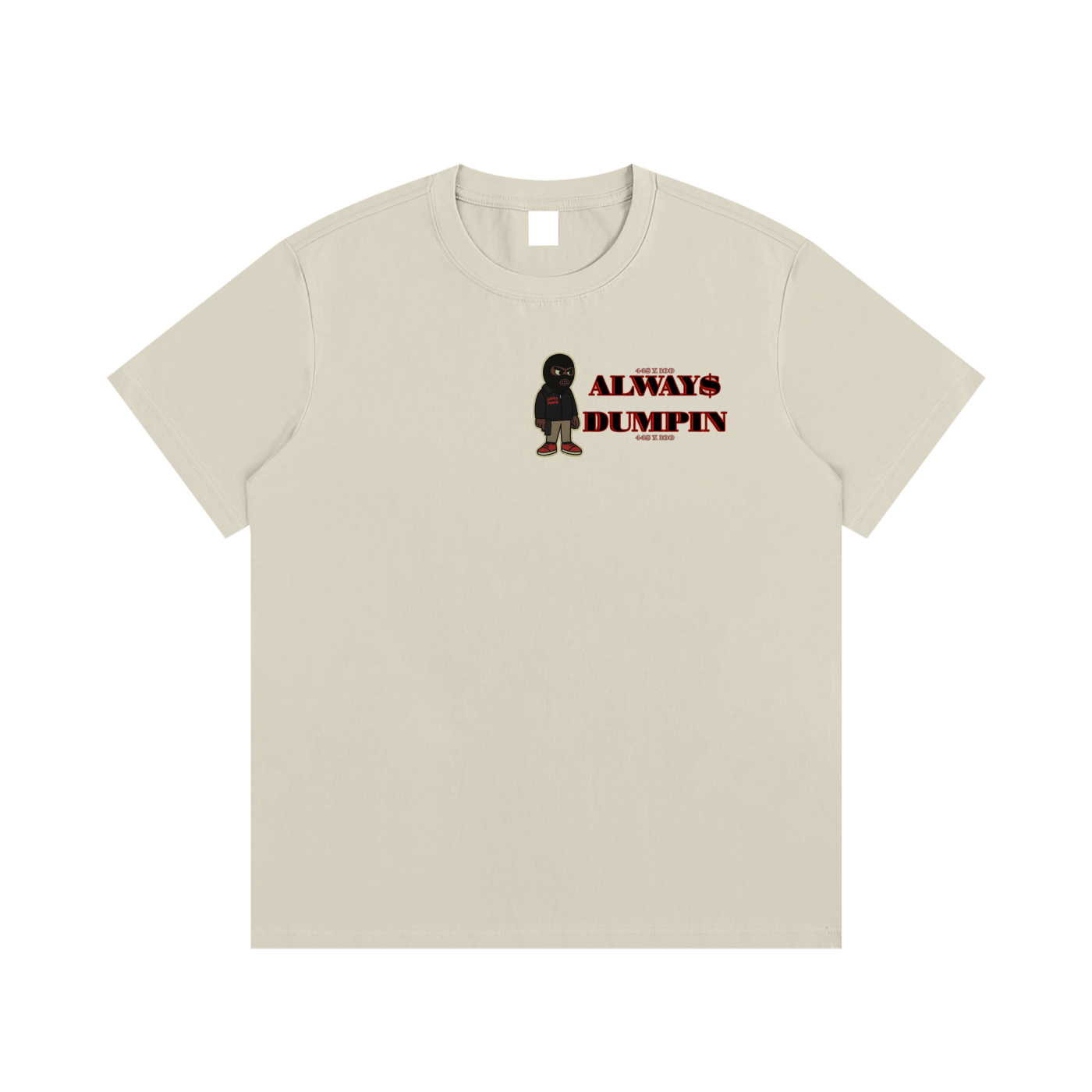 ALWAYS DUMPIN AD - RUSH HOUR Essentials T-Shirt Khaki XS